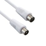 MEDIARANGE ANTENNA CABLE MALE TO FEMALE 1.5M WHITE MRCS162