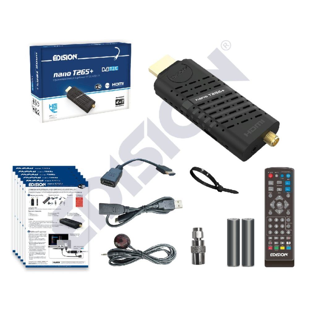 EDISION NANO T265+ DVB-T2 HD TERRESTRIAL RECEIVER - Image 2