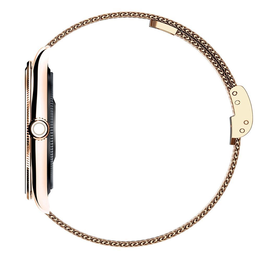 TITMO SMARTWATCH BLUETOOTH CALL 0-170 MESH STRAP GOLD - Image 2
