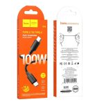 HOCO USB-C TO USB-C CABLE PD 5A 100W 1M X96 BLACK