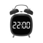 LED ALARM CLOCK WITH LARGE DISPLAY & TWIN BELL ALARM GH8032