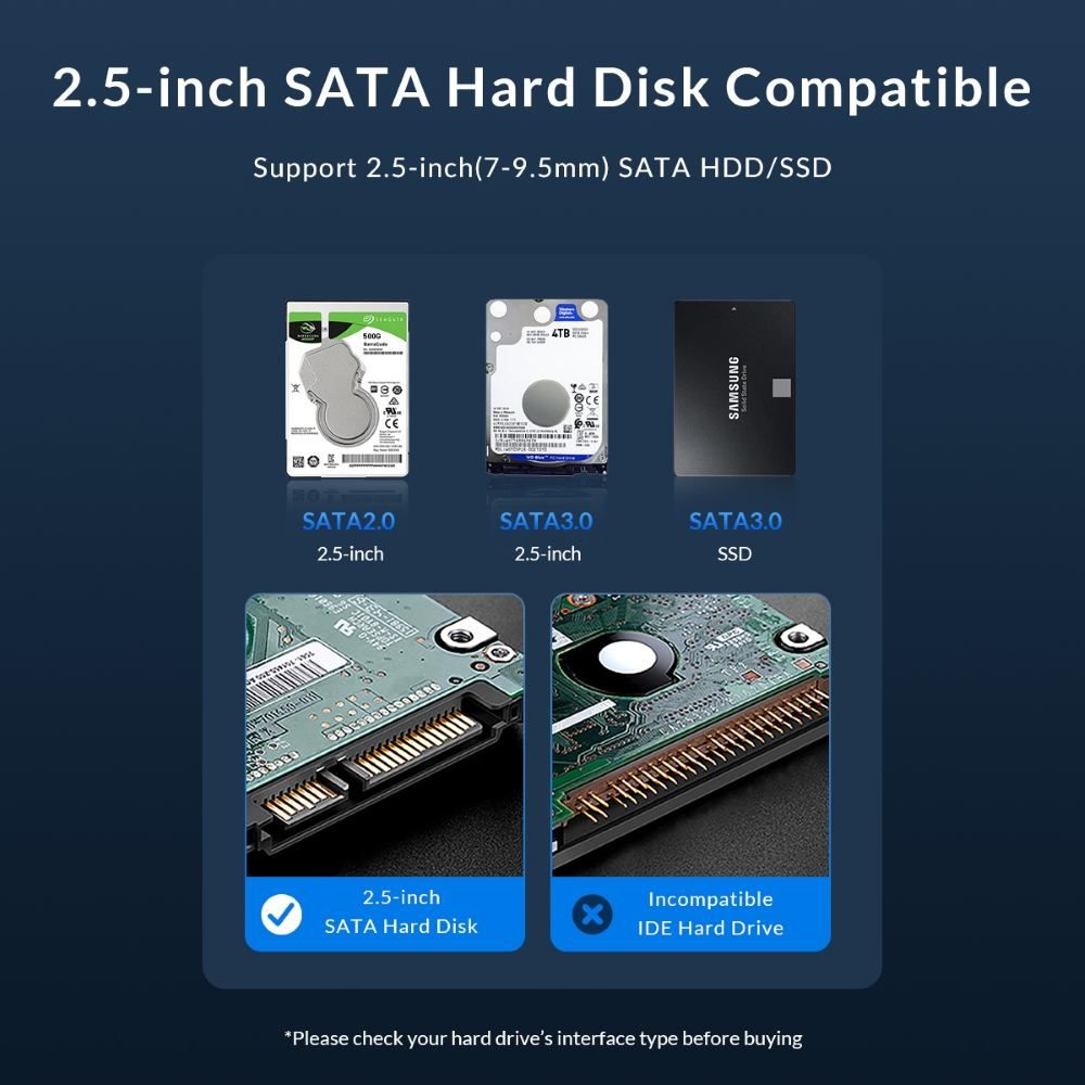 ORICO SSD HDD ENCLOSURE 2.5 inch USB 3.0 ORICO-2526C3-V1 - Image 2