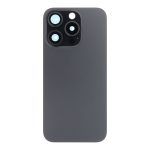 BACK GLASS iPHONE 15 PRO METAL PLATE LENS BLACK