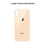 BACK GLASS iPHONE XS BIG HOLE GOLD
