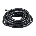 SPIRAL TUBE WIRE ORGANIZER 9M BLACK