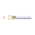 TELEPHONE CABLE FLAT 4 CORE WHITE PRE METER