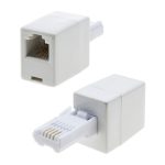 TELEPHONE ADAPTER RJ11 MALE TO BT11 FEMALE